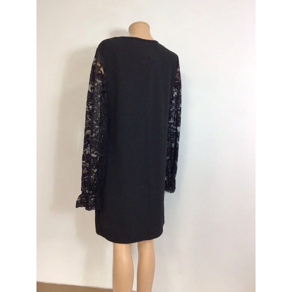 Emery Rose Black Lace Dress Womens XL NEW - Picture 3 of 11